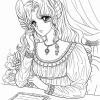 Bộ sưu tập tranh tô màu công chúa anime chibi xinh xắn cho bé