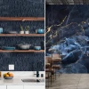 Modern transformations with peel and stick navy blue wallpaper for modern home