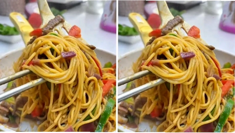 Thành phẩm mì Ý sốt bò bằm đẹp mắt và thơm ngon