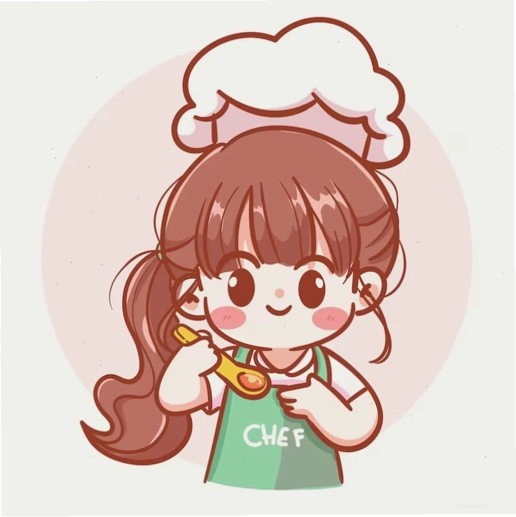 Charming female chef about to taste her food