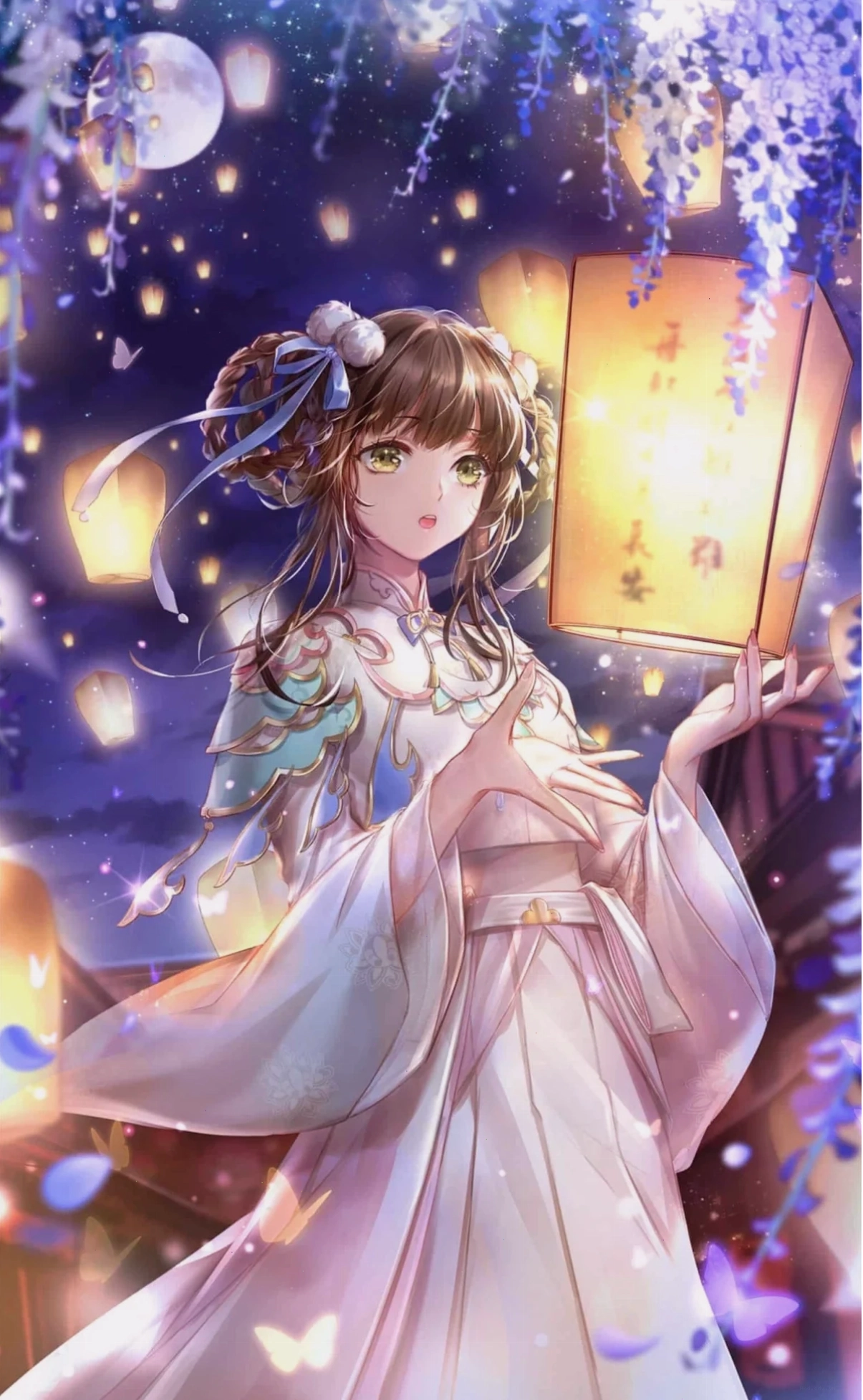 ảnh avatar anime girl phong cách cổ trang cầm kiếm