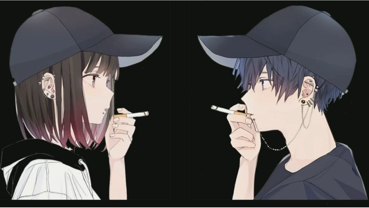 Avatar anime cặp đôi ngầu thể hiện sự bá đạo