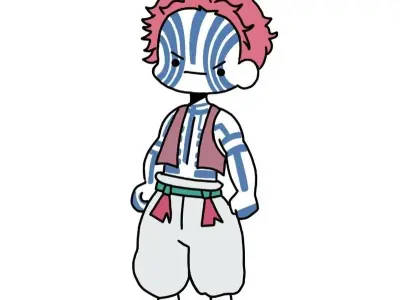 Bộ sưu tập ảnh Akaza chibi dễ thương và độc đáo nhất