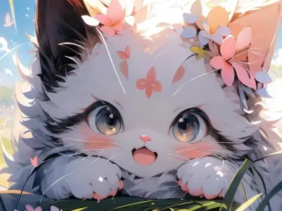 Ngắm nhìn ảnh anime mèo cute mang đến cảm giác thư giãn