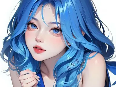 Bộ sưu tập avatar màu xanh dương cute chất lượng full HD