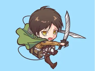 Bộ sưu tập ảnh chibi Eren dễ thương dành cho fan anime