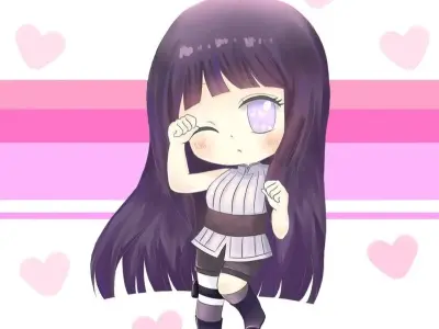 Bộ ảnh chibi Hinata độc đáo, đáng yêu cho các fan Naruto