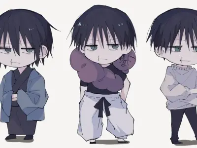 Hình ảnh chibi Toji cực dễ thương dành cho mọi fan anime