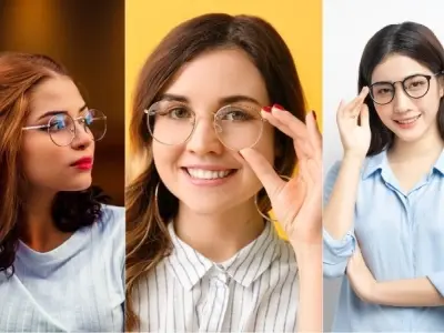 Gái đeo kính cute khoe nét đẹp trong sáng dễ thương