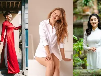 Gái xinh áo dài sexy mang vẻ đẹp truyền thống hiện đại