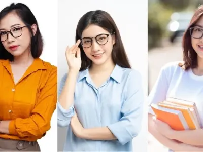 Gái xinh cute đeo kính nổi bật với thần thái dễ thương