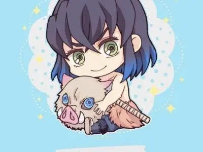 Hình ảnh chibi Inosuke đẹp nhất cho fan anime Kimetsu
