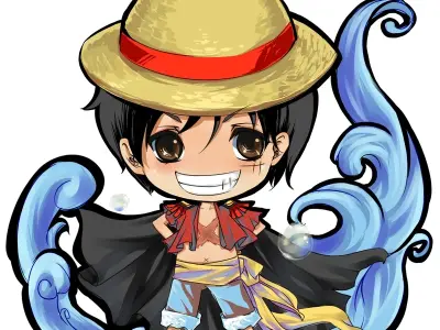 Khám phá những ảnh chibi Luffy cute dành cho fan One Piece