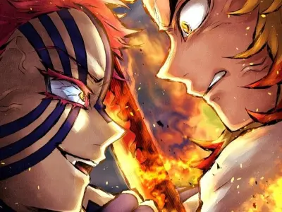 Ảnh Rengoku và nhân vật khác trong Kimetsu no Yaiba