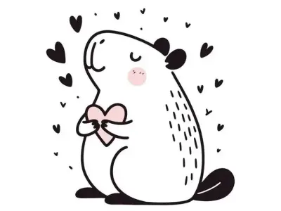 Tranh tô màu capybara mang đến niềm vui sáng tạo cho bé