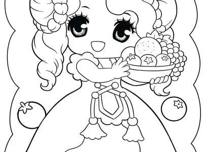 Tranh tô màu chibi cute hấp dẫn mọi bạn nhỏ yêu nghệ thuật