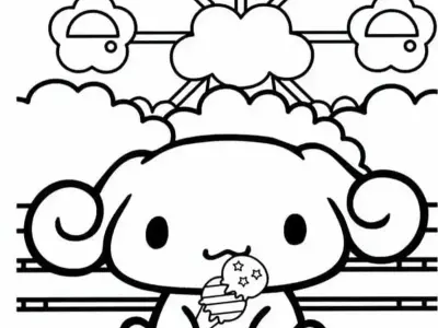 Tổng hợp tranh tô màu Cinnamoroll đẹp mắt cho bé khám phá