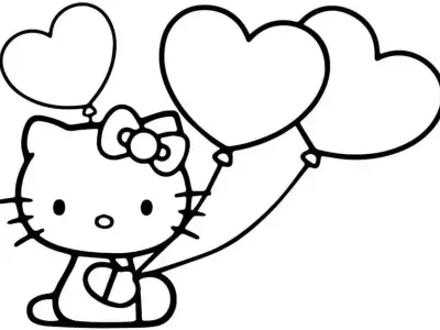 Tổng hợp tranh tô màu hello kitty siêu dễ thương cho bé