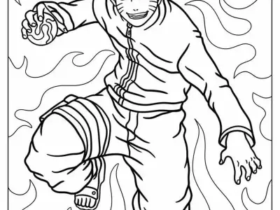 Khám phá tranh tô màu Naruto sáng tạo và sống động