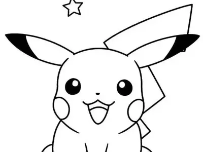 Khám phá tranh tô màu Pikachu giúp trẻ học màu hiệu quả