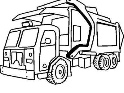 Tranh tô màu xe tải siêu đẹp cho bé thỏa sức sáng tạo