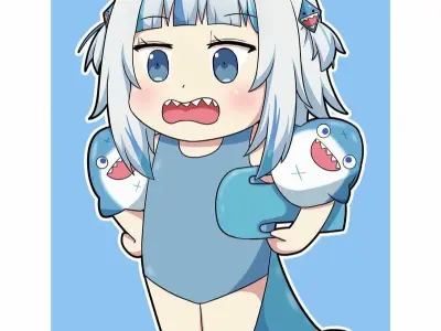 Top avatar cá mập cute siêu dễ thương khiến ai cũng mê
