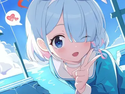 Blue avatar đẹp nhất cho mạng xã hội và game online