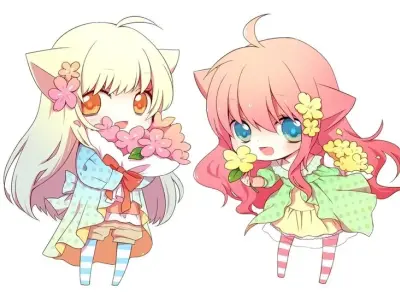 Hình ảnh chibi bạn bè độc đáo, sáng tạo và đầy màu sắc