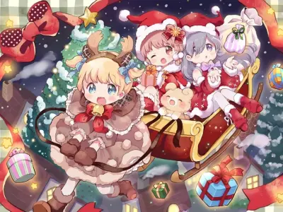 Ngắm trọn bộ ảnh chibi Giáng Sinh siêu cute cho mùa lễ hội