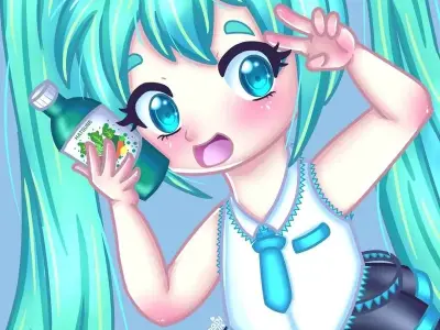 Ảnh chibi Miku cute, ngộ nghĩnh khiến fan không thể rời mắt