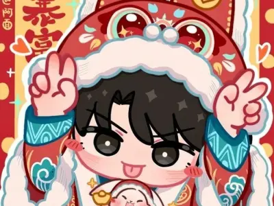 Bộ hình chibi Tết cute giúp bạn thêm phần rực rỡ ngày xuân
