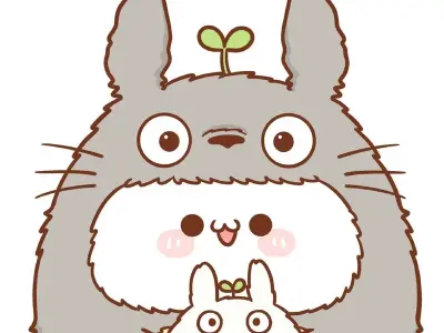 Hình chibi Totoro cute, siêu đáng yêu không thể bỏ qua