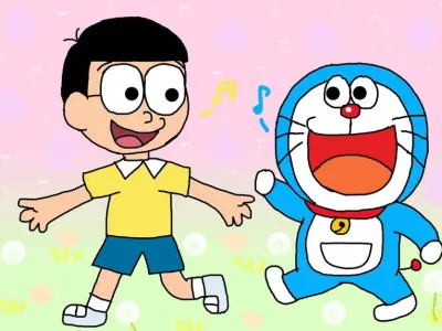 Bộ ảnh Doraemon và Nobita đầy màu sắc và ý nghĩa tình bạn