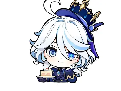 Khám phá ảnh Furina chibi đáng yêu cho fan Genshin Impact