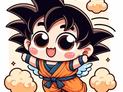 Khám phá ảnh Goku chibi siêu cute cho fan Dragon Ball