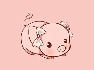 Khám phá ảnh heo cute chibi đáng yêu siêu dễ thương