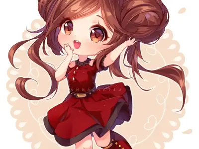 Hình ảnh anime chibi cute sáng tạo và cực kỳ dễ thương
