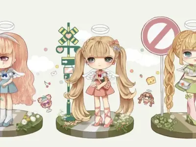 Hình nền chibi đáng yêu sáng tạo phong cách dễ thương