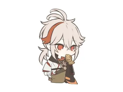 Tải ngay ảnh Kazuha chibi cute, dễ thương và độc đáo
