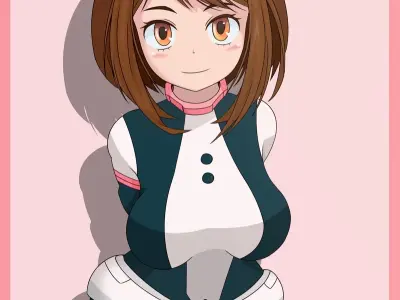 Ảnh Ochako anime My Hero Academia được fan yêu thích