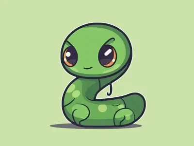 Chiêm ngưỡng ảnh rắn chibi độc đáo và cực dễ thương