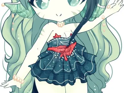 Bộ sưu tập ảnh cung Song Ngư chibi cute siêu đáng yêu