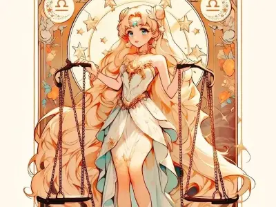 Ảnh cung Thiên Bình chibi ngộ nghĩnh cho tín đồ hoàng đạo