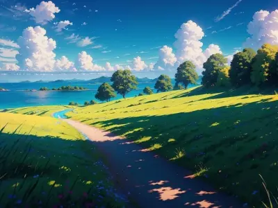 Tranh phong cảnh anime đẹp được yêu thích trên mạng xã hội