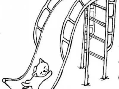 Bé thỏa thích sáng tạo với tranh tô màu cầu trượt sinh động
