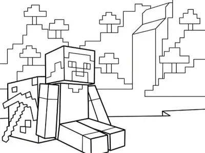 Khám phá thế giới sáng tạo với tranh tô màu Minecraft cực cuốn