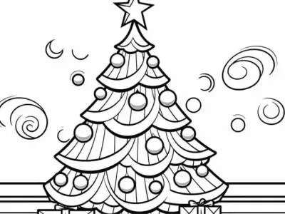 Tranh tô màu Noel độc đáo mang không khí lễ hội tràn đầy