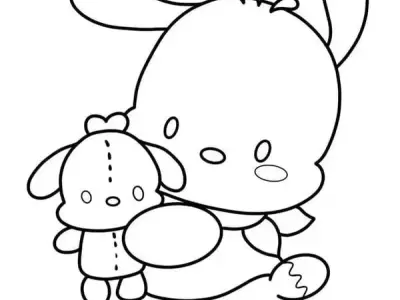 Tranh tô màu Pochacco độc đáo thu hút trẻ em và người lớn