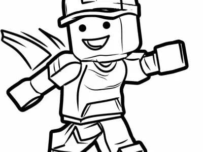 Tranh tô màu Roblox hấp dẫn dành cho fan nhí và người lớn
