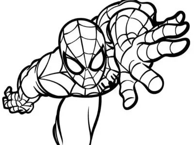 Cùng bé sáng tạo với bộ tranh tô màu Spider Man cuốn hút